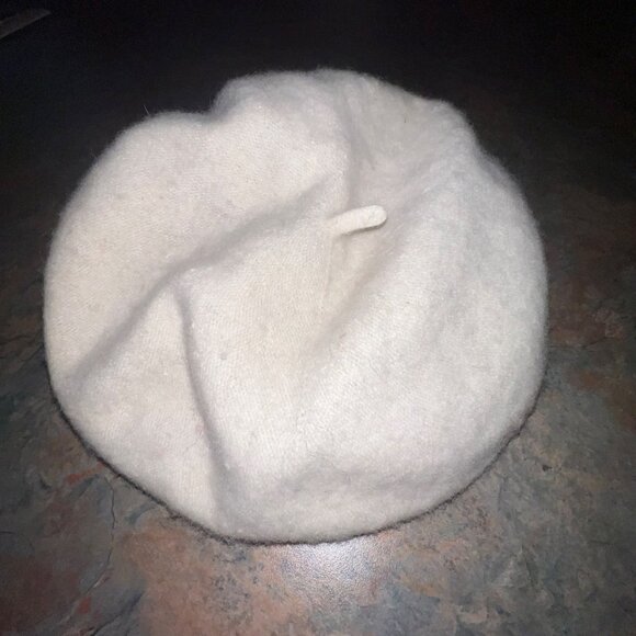 Nine‎ West Wool Blend Ivory Newsboy Cap With Tag - Picture 2 of 6